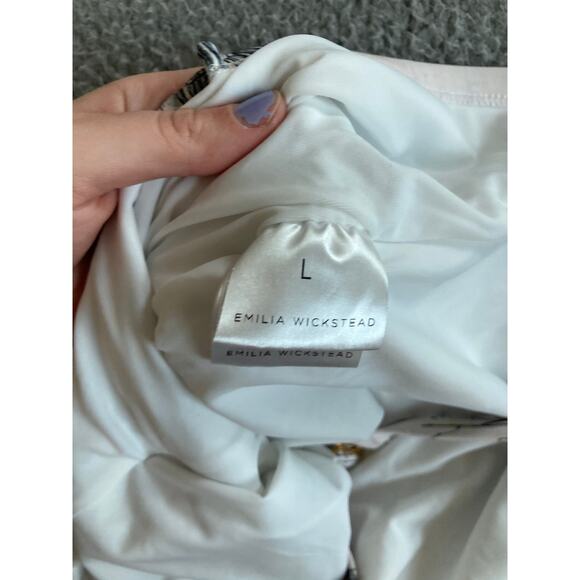 Emilia Wickstead Scarlett One Piece Large Italian City Art Print Pink Swimsuit - Picture 12 of 16